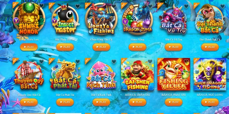 Đa dạng sản phẩm Bắn cá 789WIN hấp dẫn